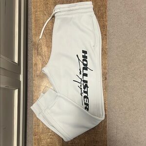 Hollister Kids White Jogger Pants